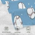 thumbnail image 5 of Yayeee 100% Cotton Hand Towels for Bathroom 16" x 28" Soft Absorbent Kitchen Towel, Baseballs Pattern, 5 of 7