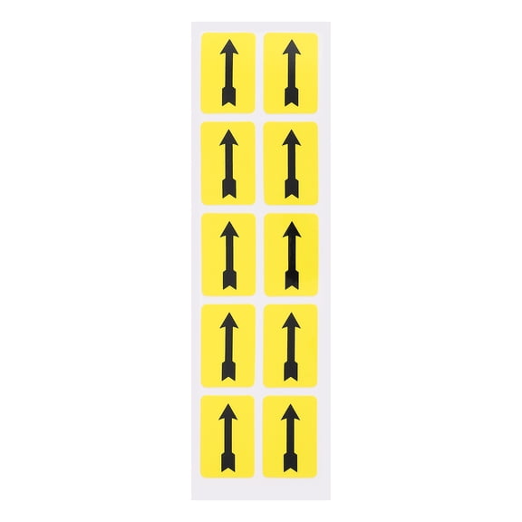 10pcs Arrow Indicator Equipment Pipe Stickers Arrow Warning Sticker Arrow Decals