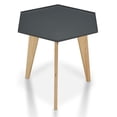 thumbnail image 1 of Furniture of America Bok Moderne Chic Table d'Appoint à Plateau en Métal Gris, 1 of 7