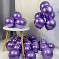 thumbnail image 5 of Globos metálicos de metal cromado y gris plateado de 20, 50 y 100 unidades para decoración de fiestas, baby shower, bodas, Año Nuevo, 5 of 5