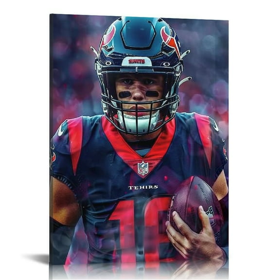 Acheng CJ Stroud Poster American Football Sports Star Art Canvas Painting Decor Wall Print Photo Gifts Home Canvas Poster Wall Art Decor Print Picture Paintings for Living Room