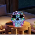 thumbnail image 3 of Fantasma iridiscente prismático, decoración de fantasmas de Halloween, luces LED fantasma prismáticas, luz nocturna fantasma iridiscente LED, decoraciones de fantasmas de Halloween (02-Esqueleto), 3 of 4