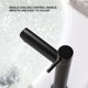 thumbnail image 4 of Wosthever Grifo de lavabo de cocina de un solo frío, grifos firmes para el hogar, grifo de agua resistente al desgaste, accesorio de lavado, Accesorios de baño Negro Derecho, 4 of 6