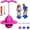 Pink, variant on Balance Jumping Ball Jumper with Handle and Ball Pump with Handle Up to 600 Lb Fun Stick Challenge Indoor Outdoor Bounce for Balance/Coordination/Fitnes (Pink)