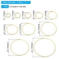 thumbnail image 2 of Unique Bargains Dream Catcher Rings Set, 10 Sizes Metal Macrame Wreath Floral Round Ring Hoop, Gold, 2 of 6