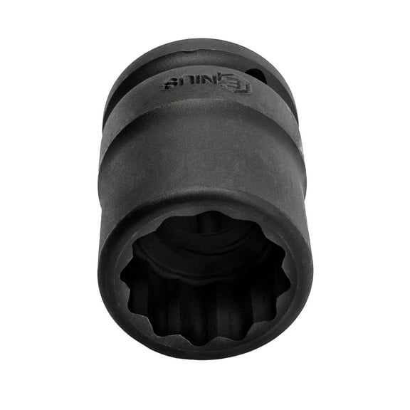 Genius Tools 3/4" Dr. 24mm Thin Wall Impact Socket (12-Point) (CR-Mo) - 655224