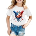 thumbnail image 5 of WMQPNNS Shirts for Girl Kids Shirts 5t Casual Short Sleeve Crew Neck Tops Loose Fit Printed Cotton Tops Shirts Graphic Tee Shirt for Summer(Size 12-13 Years, White-1), 5 of 5