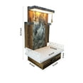 thumbnail image 5 of Wooden Temple Mandir Designer Pooja Shrine with LED Lights for Home and Office Home Temple Puja Mandir Home & Office Mandir ( color Grey), 5 of 8