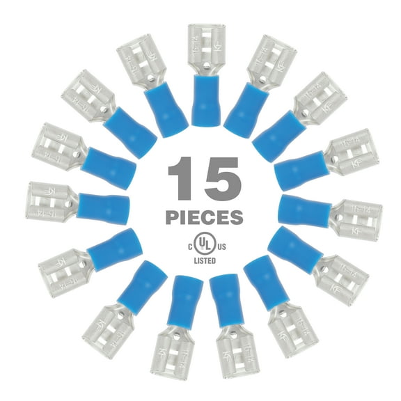 EverStart 15-Piece Slide Connectors Female, Blue, UL Listed