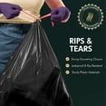 thumbnail image 3 of PAMI 30 Gallon Trash Bags, Plastic, Unscented, 35 Count - Tall Kitchen Garbage Bags with Drawstring, 2ft x2ft - Black, 3 of 5