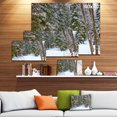 thumbnail image 3 of Snowy Road dans la Forêt - Impression sur Toile Paysage, 3 of 4