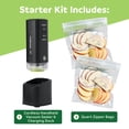 thumbnail image 7 of FoodSaver Mini Handheld Vacuum Sealer, Marinate Setting, Cordless Vacuum Sealer with Charging Dock, Black, 7 of 7