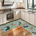 thumbnail image 3 of Kitchen Rugs Sets Of 2,Dachshund and Flower Anti Fatigue Kitchen Mat Rugs Non Slip Washable,Decorative Kitchen Floor Mats for Kitchen,Sink,Laundry,17"X47", 3 of 5