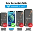 thumbnail image 2 of [2-Pack] For Rear Camera Lens of iPhone 12 Tempered Glass Screen Protector, 9H, Anti-Scratch, Anti-Bubble, Anti-Fingerprint By NoCaze {Compatible for iPhone 12}, 2 of 10