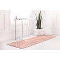 thumbnail image 2 of Unique Loom 3146026 2 ft. 7 in. x 10 ft. Davos Shag Runner Rug, Dusty Rose, 2 of 2