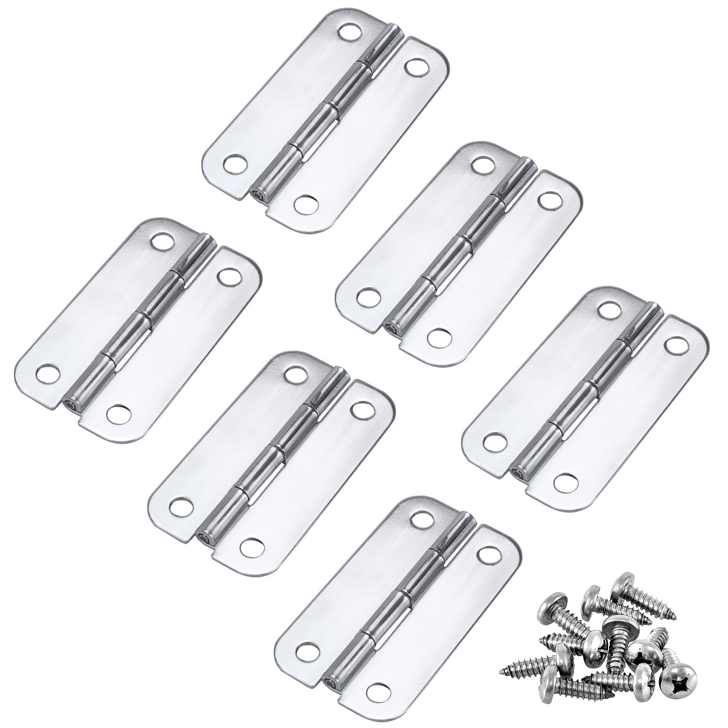 6pcs Cooler Replacement Hinges, TSV Replacement Cooler Hinges & Screws, Stainless Steel Hardware Self Closing Spring Hinges for Igloo Cooler Replacement Parts, Rustproof