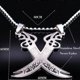 thumbnail image 2 of Imam Ali Sword Muslim Islam Knife Chain Necklace Stainless Steel Arabic Zulfiqar Pendant Necklaces For Men Women jewlery N403S02, 2 of 5