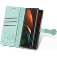 thumbnail image 3 of for Samsung Galaxy Z Fold 3 5G Cartoon Cute Wallet Case,Cat Dog Style Flip Phone Cover with ID Card Holder PU Leather Cases for Samsung Galaxy Z Fold 3 5G MG Green, 3 of 14