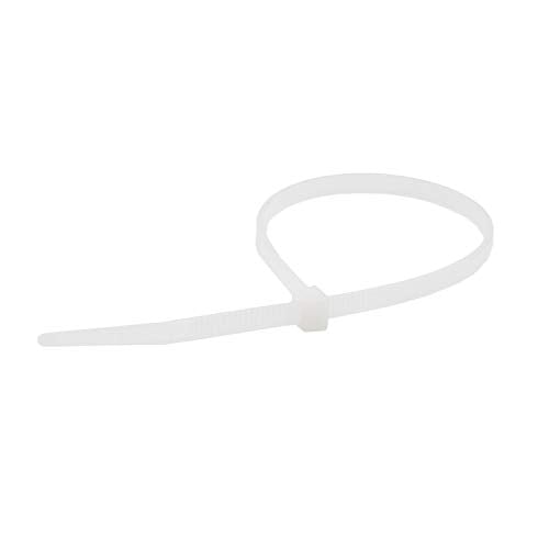 Maxxima Cinchos de Nylon con Cierre Multiusos de 10 Pulgadas, Blancos