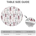 thumbnail image 6 of White Christmas Tree Pattern Round Fitted Tablecloth with Elastic Edge,Dining Table Cover Waterproof,Outdoor Round Tablecloth for Camping,Dining,Indoor and Outdoor, 6 of 7