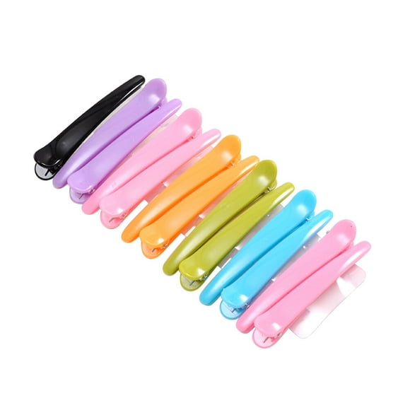 12 pinzas para el pelo translúcidas de color caramelo de 8 cm