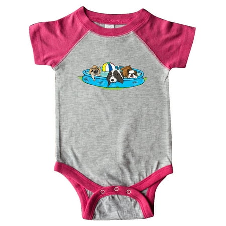 

Inktastic Dog Days of Summer Flabby and Fabulous Gift Baby Boy or Baby Girl Bodysuit