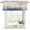 Blue Off-White, variant on Navy Blue Beige Gray Curtain Valances for Windows, Kitchen Valance Window Treatments Panel 2 Pack, Modern Abstract Art Rod Pocket Short Curtains for Bathroom Bedroom 42 x 12 Inch