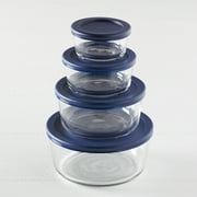 Anchor Hocking Glass Food Storage Containers with Lids, 8 Piece Set