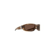 Men's Polarized Dirty Mo 670937218885 Brown Wrap Sunglasses
