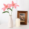 thumbnail image 4 of 1-Pack Flores de Ganchillo, Lirio de Lana Artificial Tejido a Mano, Flores Tejidas [Rosa Melón], 4 of 6