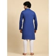 thumbnail image 5 of SKAVIJ Kurta Pajama Set for Men Cotton 2 Piece Top Bottom Traditional Indian Dress Royal Blue L, 5 of 7