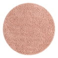 thumbnail image 3 of Unique Loom Everyday Shag Collection Area Rug - Solid (4' Round Rose Pink), 3 of 5