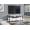 White#1, variant on TV Stands With Storage Tv Stand, 42 Inch, Console, Media Entertainment Center, Storage Shelves, Living Room, Bedroom, Grey Laminate, Contemporary, Modern,Entertainment Centers