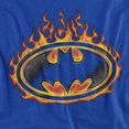 thumbnail image 2 of Batman Bat Flames Shield Women's T Shirt, Royal, Small, 2 of 6