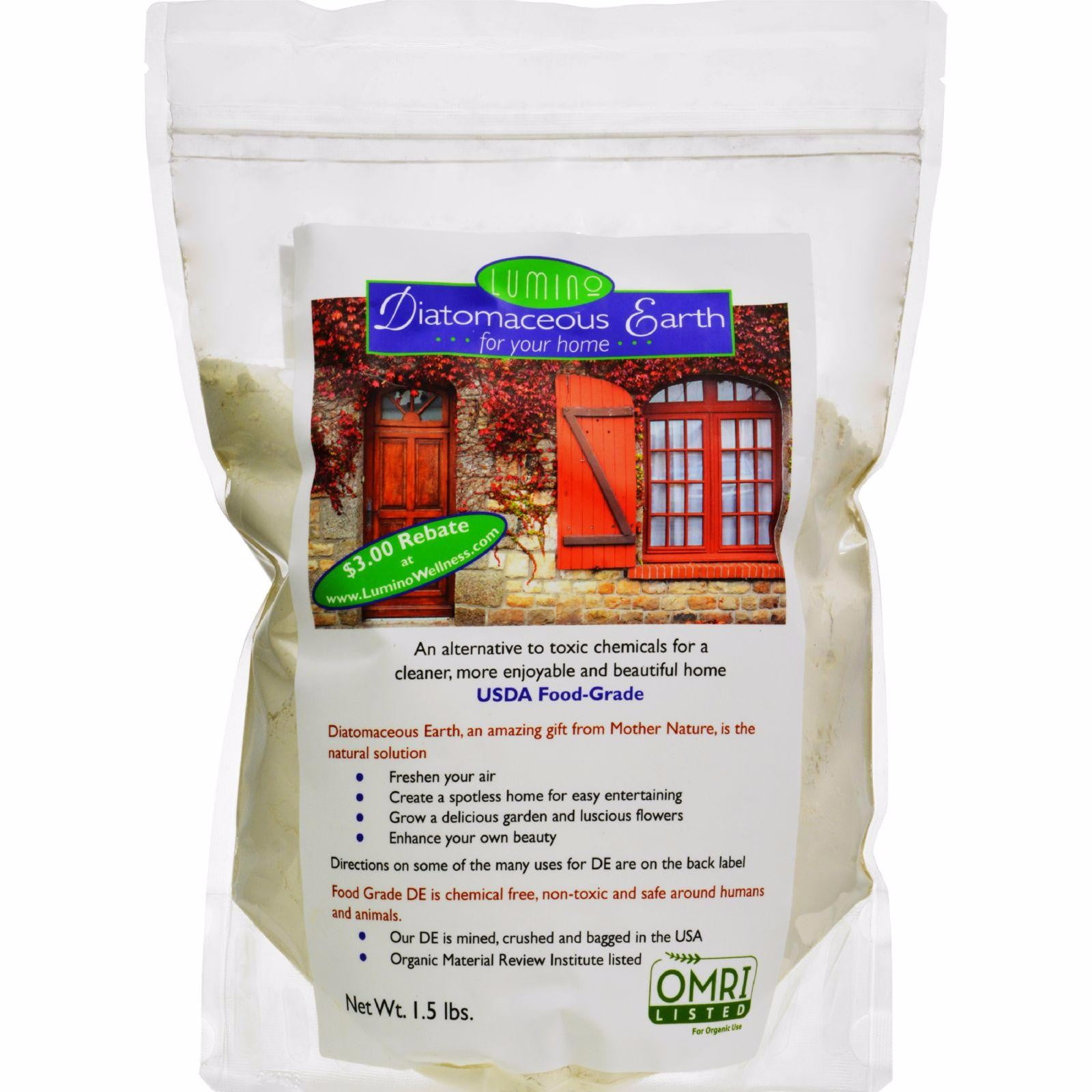 Lumino Home Diatomaceous Earth Food Grade Home 1.5 Lb Walmart
