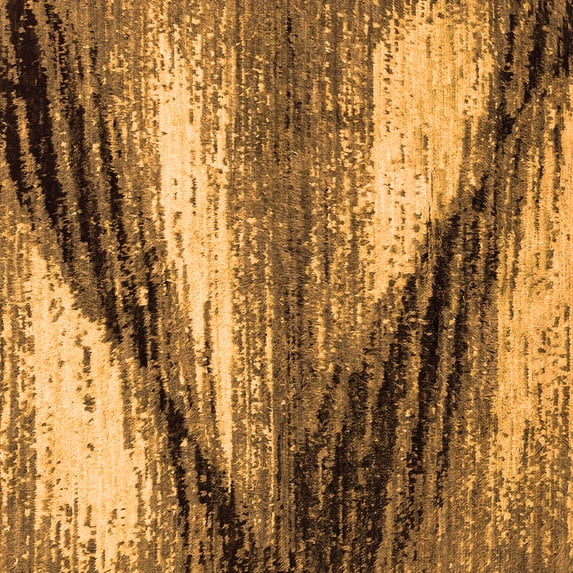 Ahgly Company Indoor Square Abstract Orange Modern Area Rugs, 8' Square