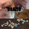 thumbnail image 3 of 16G Eyebrow Lip Belly Button Rings Rook Earrings Daith Helix Piercings Barbell Body Jewelry, 3 of 7