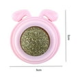 thumbnail image 2 of Juguete de bolas de hierba gatera de plástico para gatos Suministros para mascotas con forma de cabeza de perro reemplazable (rosa), 2 of 2