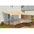 thumbnail image 5 of ALEKO 6.5'x5' Retractable Awning Fabric Replacement, Multi Striped Yellow Color, 5 of 5