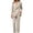 Khaki, variant on Women Suits 2 Piece Sets Dressy Business Casual Blazer Jacket and Straight Leg Pant Suits Formal Outfits(Medium,Green)
