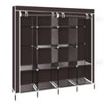 thumbnail image 1 of GoDecor 2 Pendaison Vêtements Rack Organisateur Armoire Armoire de Rangement Durable Garde-Robe Brun, 1 of 5
