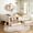 Beige + Partice Board+MDF+Pine Wood + Queen, variant on Full Size Floor Bed with built-in bookshelves and storage drawers, Safety Staircase design and high-quality safety rails,Beige