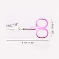 thumbnail image 2 of Unique Bargains 1 Pc Women 2.0A Scissors Eyebrow Trimmer Scissors For Beauty Parlor Stainless Steel Gradual Pink, 2 of 4