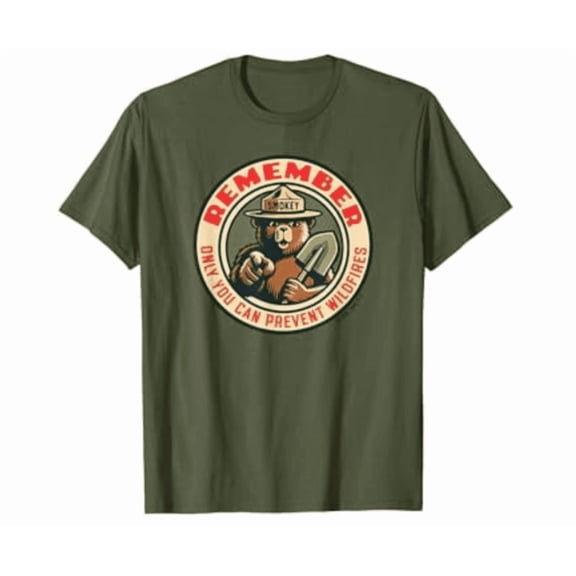 Smokey Bear Only You Vintage Shirt Unisex S-5XL Hot Trending Shirt, Vintage Birthday Gift