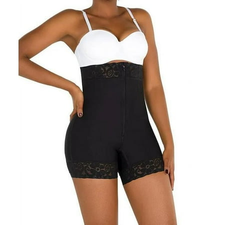 Womens Body Shaping Underwear Slimming Panties with Lace High Waist Unbranded Black Medium