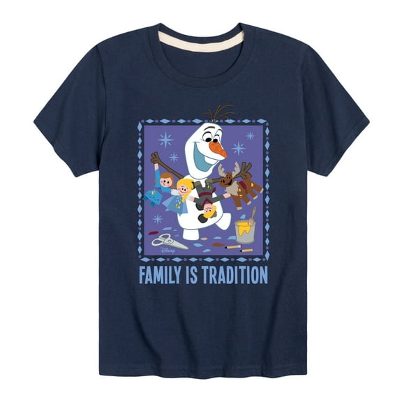 Frozen 2 - Olaf Family Is Tradition - Toddler And Youth Short Sleeve Graphic T-Shirt