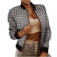 thumbnail image 1 of Moda Mujer Estampado Otoño E Invierno Manga Larga Cárdigan Cremallera Mantener Abrigo Cálido Odeerbi ODB-6, 1 of 6