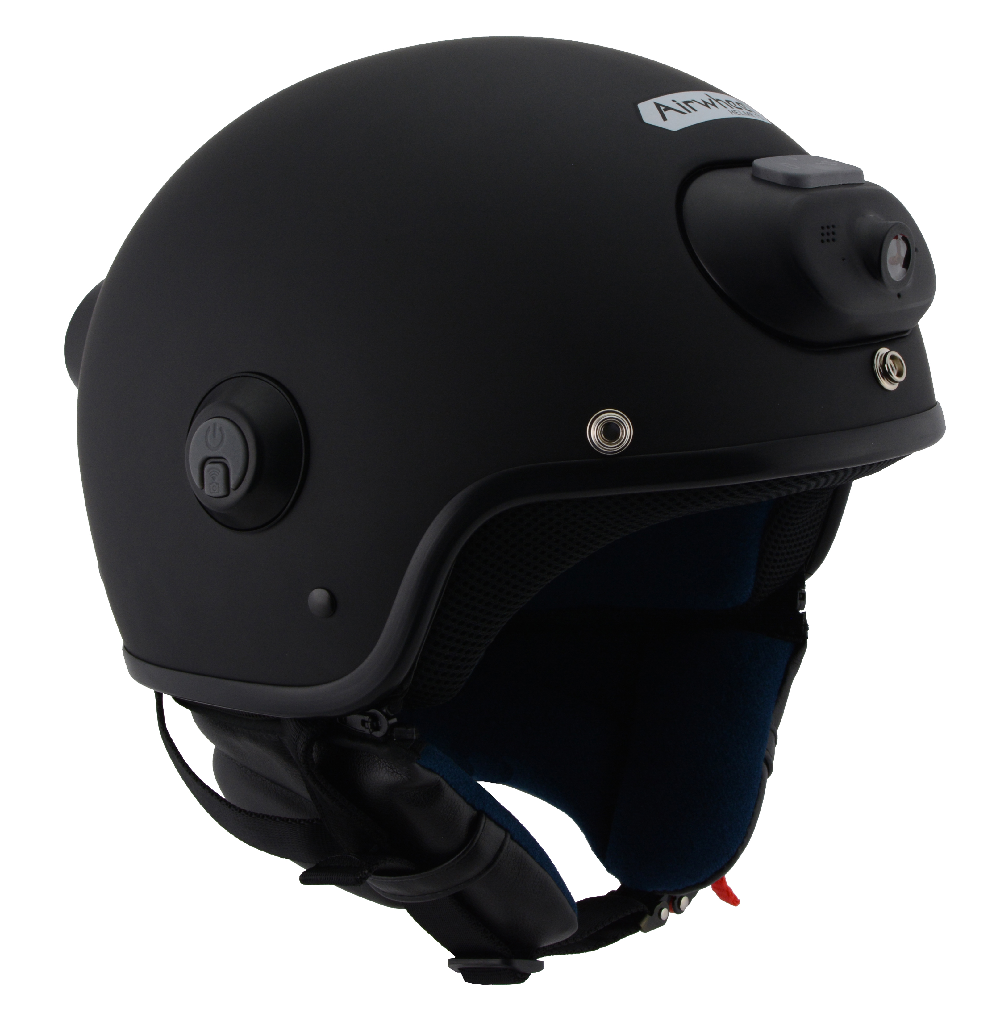 Milwaukee Performance Helmets MPH9802DOT 'Vision' Matte Black 3/4 Open