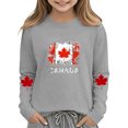 thumbnail image 6 of ITSAME Long Sleeve T-Shirts for Girls, Fashion Print Crewneck Cotton Kids Casual Comfortable Pullover Tee Gray Size 4T, 6 of 8