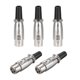 thumbnail image 1 of Adaptador de conector hembra XLR de 3 pines de 5 piezas, conector de enchufe de cable de micrÃ³fono, conector de audio de micrÃ³fono, tono plateado Unique Bargains micrÃ³fonos de videojuegos, 1 of 4